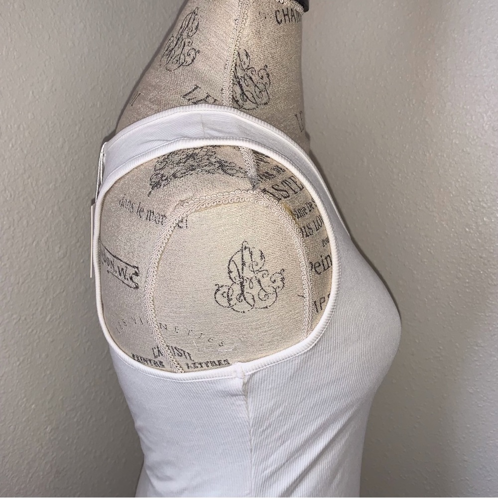 Mangopop Ribbed Racerback Bodysuit Tank Top - Picture 5 of 13